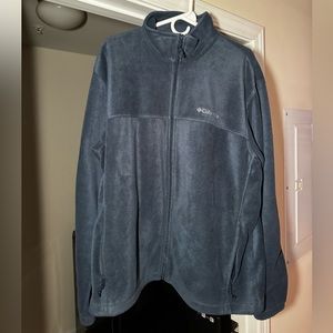 Columbia Zip Up Sweater XL Navy Blue